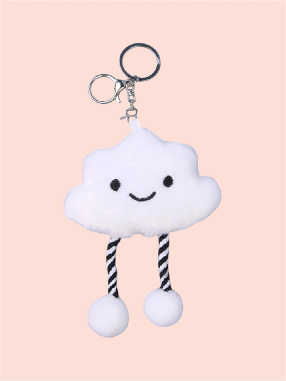 Cute Cloud Plush Keychain